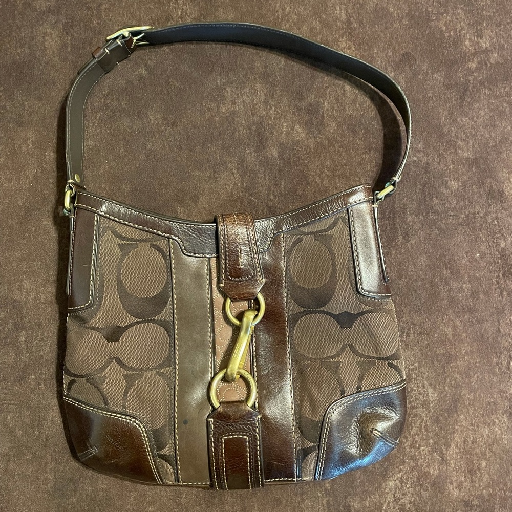 Brown coach bag